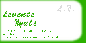 levente nyuli business card